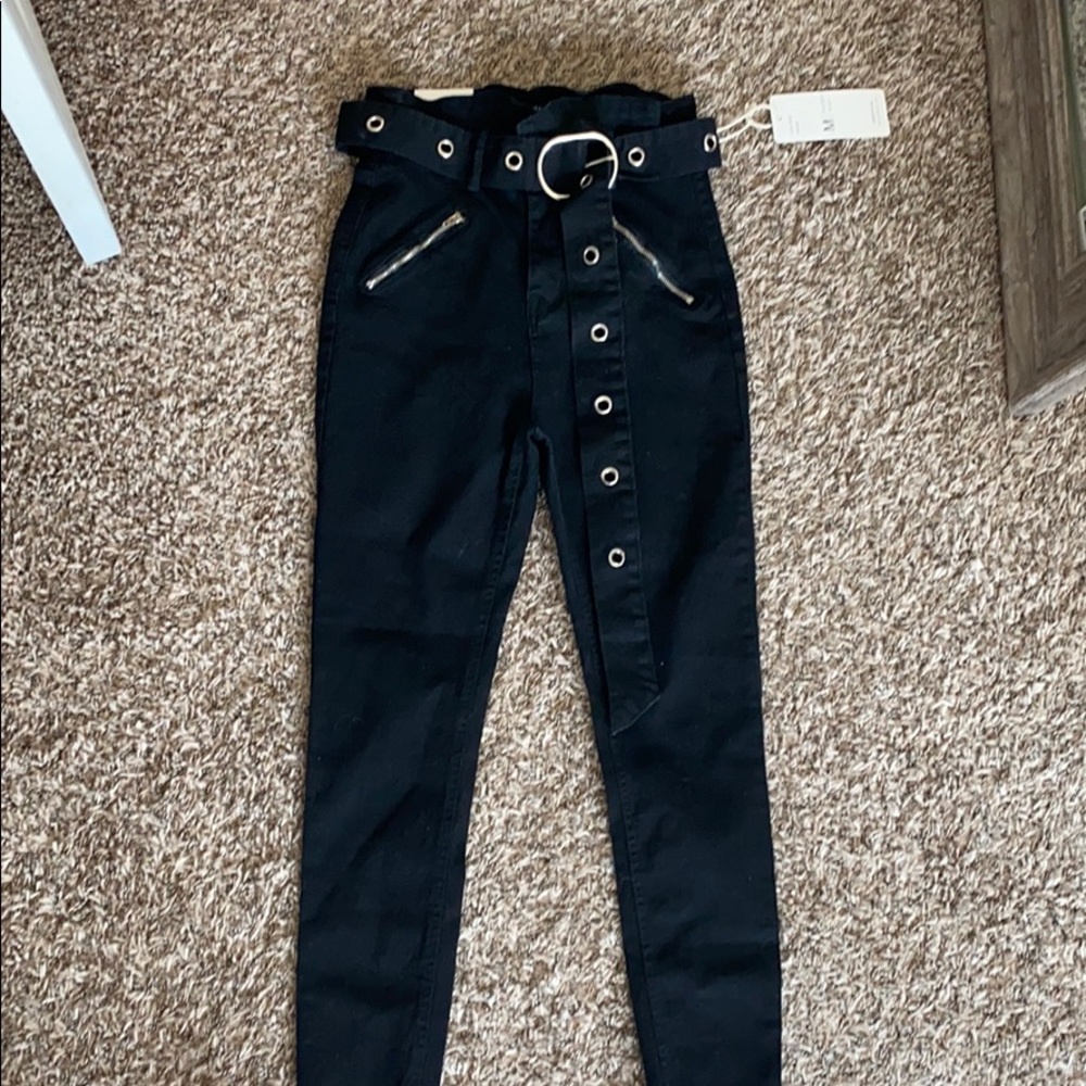 Black Jeans with Belt